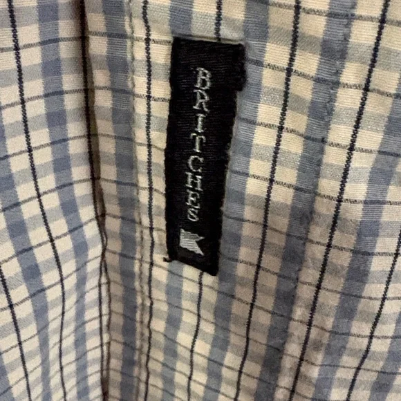 Men's Beige Plaid Button-Down Shirt - Picture 4 of 5